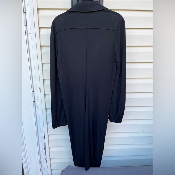 SALVATORE FERRAGAMO LADIES BLACK RUFFLE DRESS-VINTAGE - Picture 3 of 6